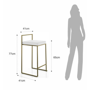 Tomasucci Tabouret DODO GOLD HOME Doré