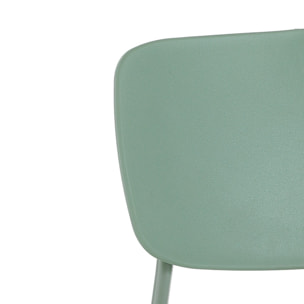 Tomasucci Lot de 4 Chaises VERTS PRIMAIRE