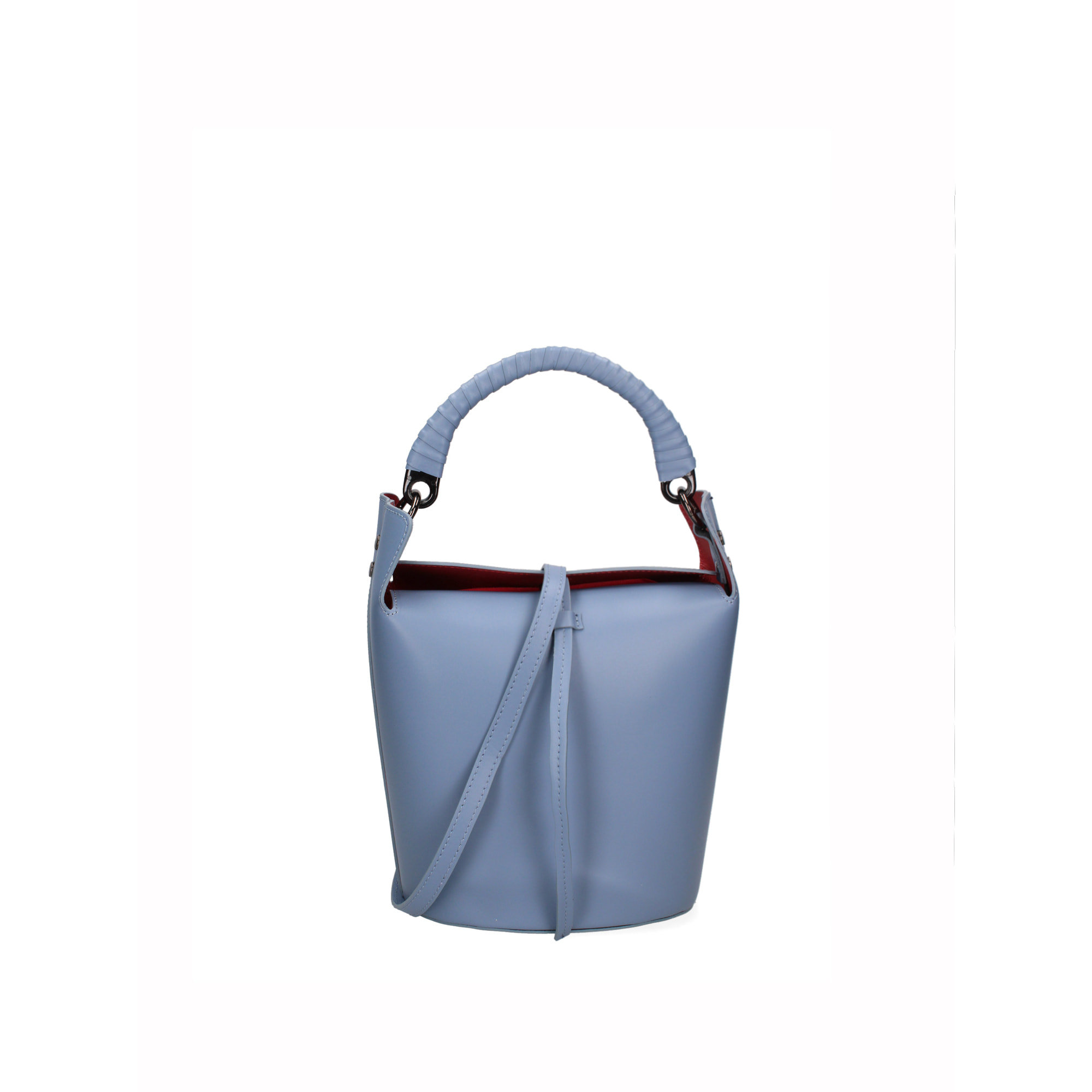 Borsa a secchiello da donna In Vera pelle Made in Italy 29x21x14 cm