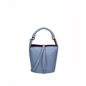 Borsa a secchiello da donna In Vera pelle Made in Italy 29x21x14 cm