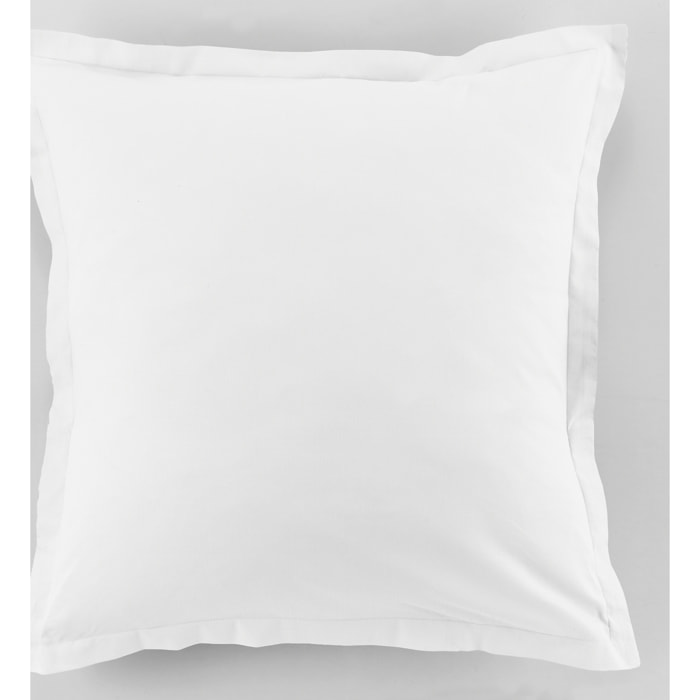 Lot De 2 Taies D'oreiller 100% Coton 57fils Blanc