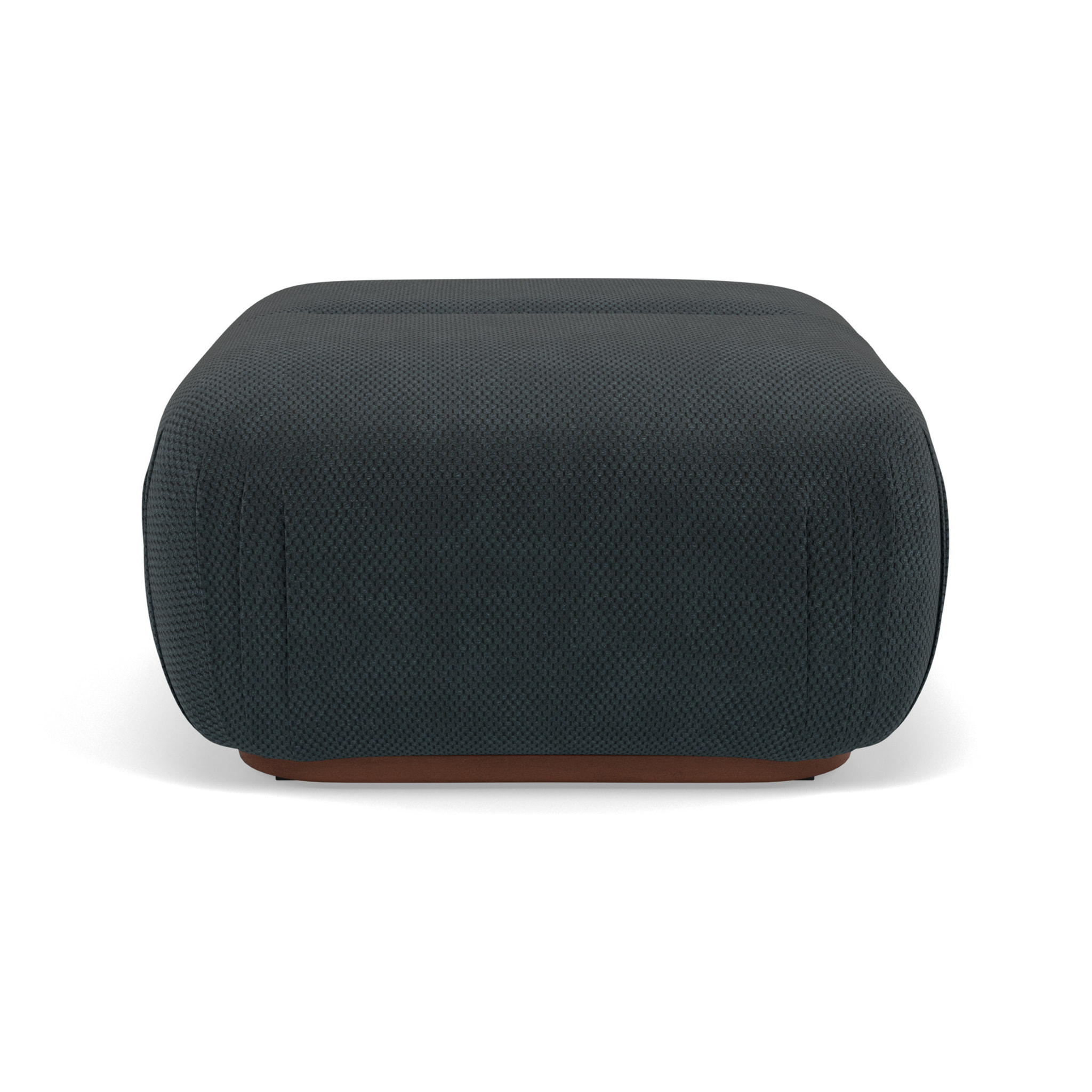 Penelope - pouf en velours texturé - Noir