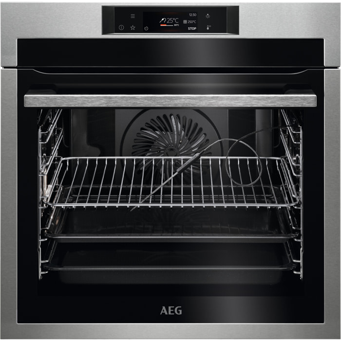 AEG Horno multifunción Serie 8000 AssistedCooking con Display táctil Excite BPE742380M