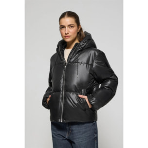 Chaqueta negra corta acolchada Sidney con detalles Polo Club