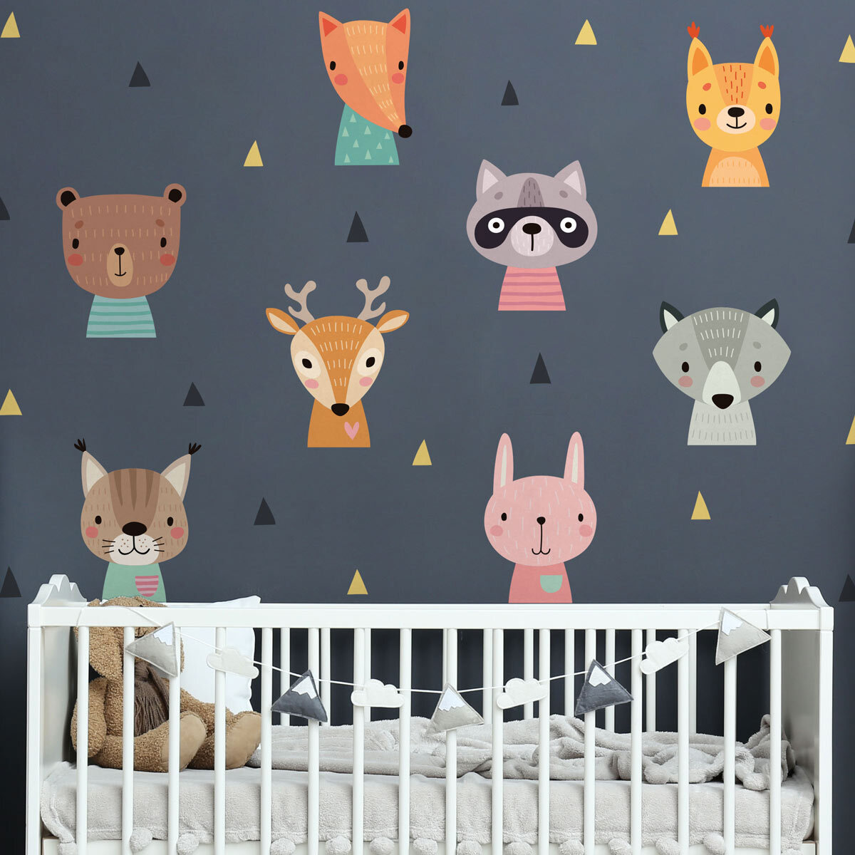 Stickers muraux | Sticker Mural Autocollant - ANIMAUX BÉBÉS DE LA FORÊT - Stickers adhésifs