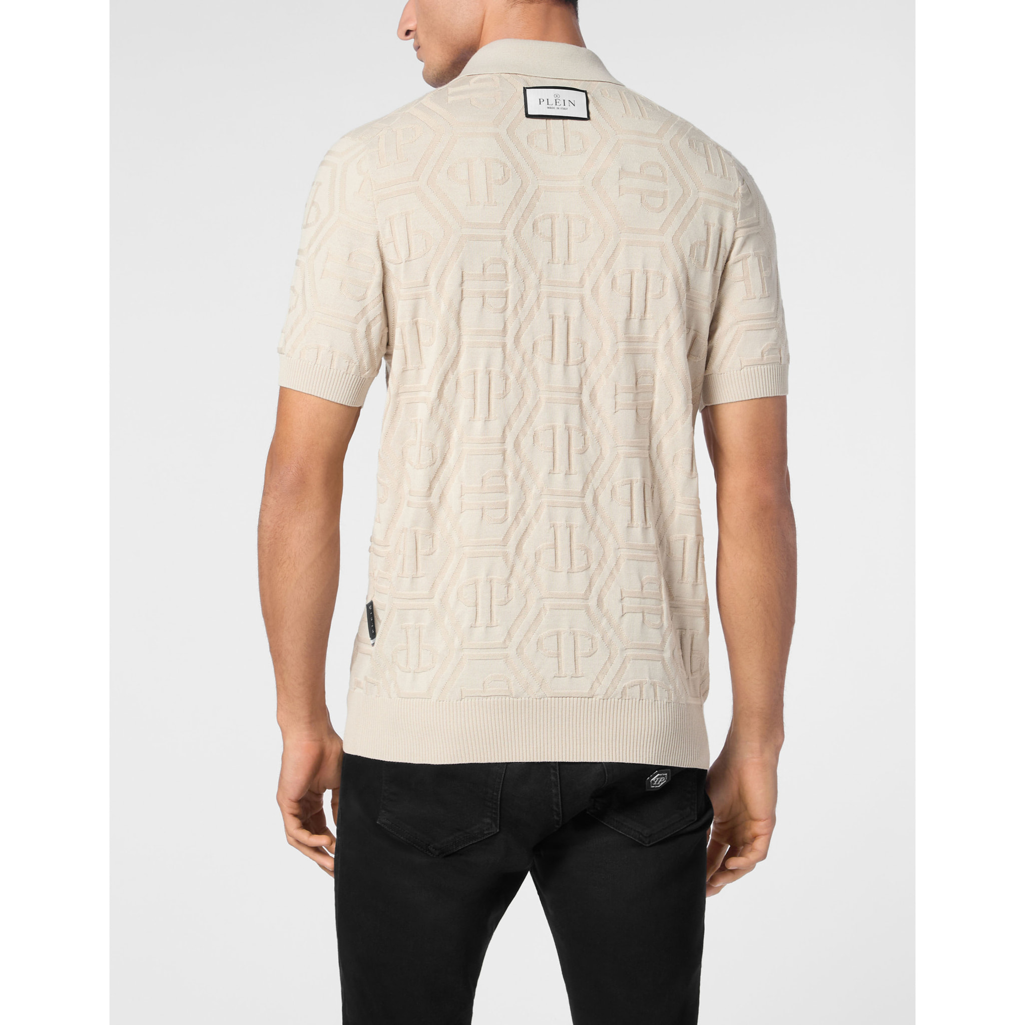 PHILIPP PLEIN Pullover Polo-Neck MONOGRAM