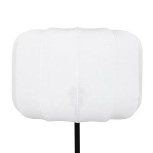 Lampadaire "Tobie" coton noir & blanc H150cm