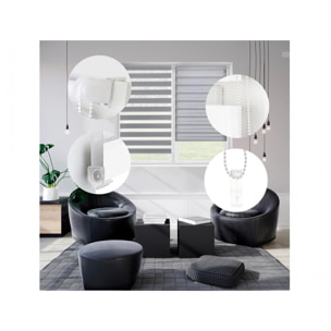 Store enrouleur Polyester Translucide 47x180