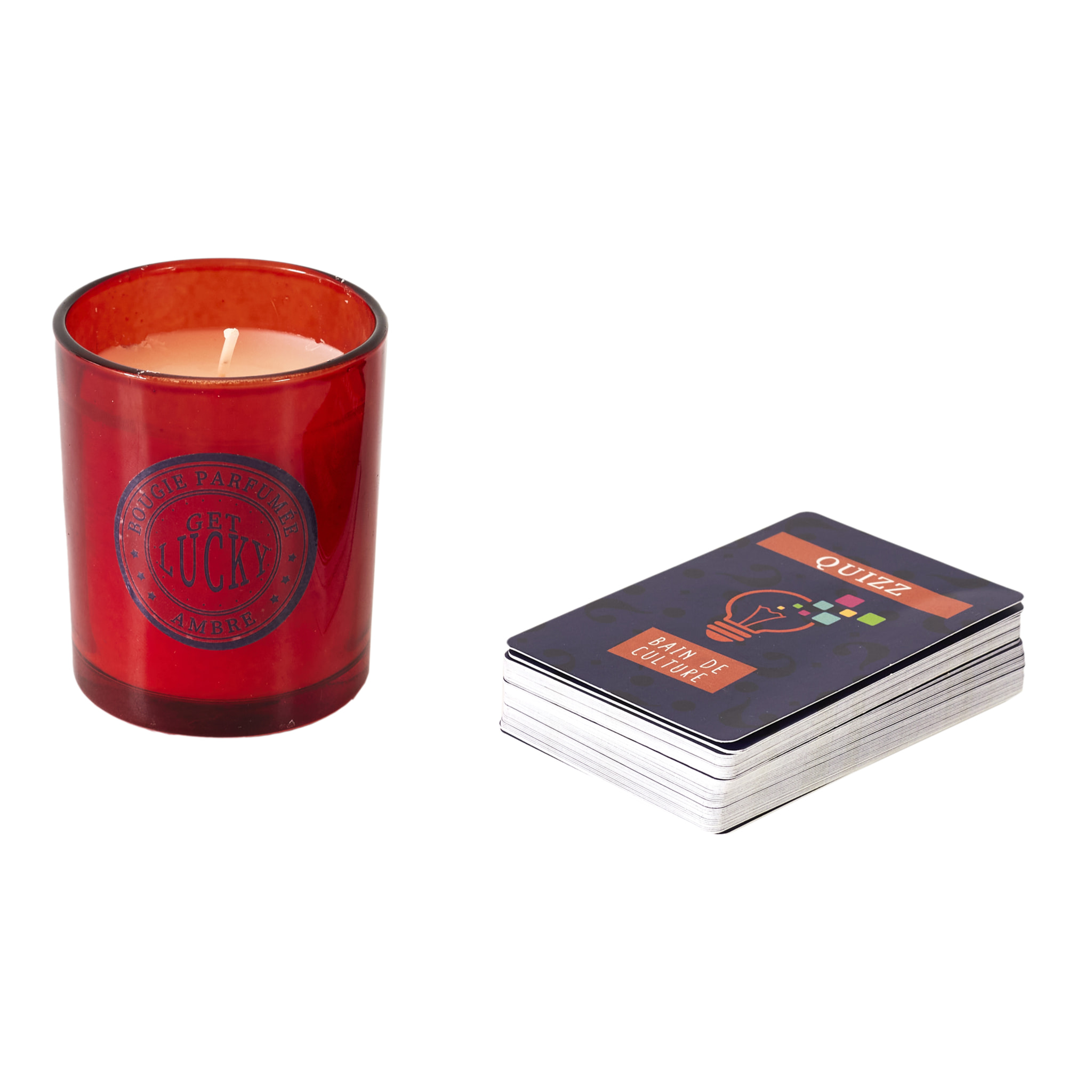 Bougie Parfumee Et Carte Quizz Culture