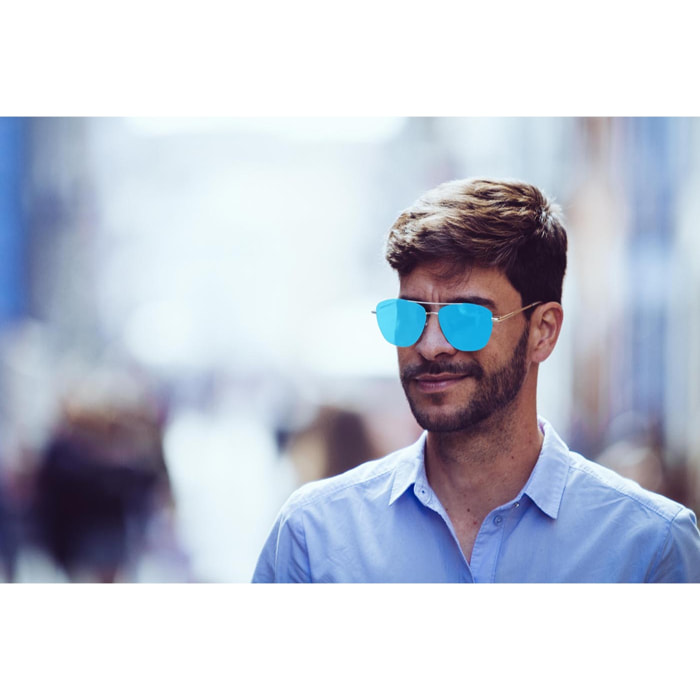 GAFAS DE SOL SUNPERS SAN FRANCISCO AVIATOR de color Azul