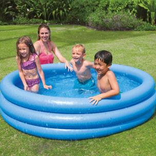 Intex Piscina Gonfiabile Crystal rotonda, 168x38 cm