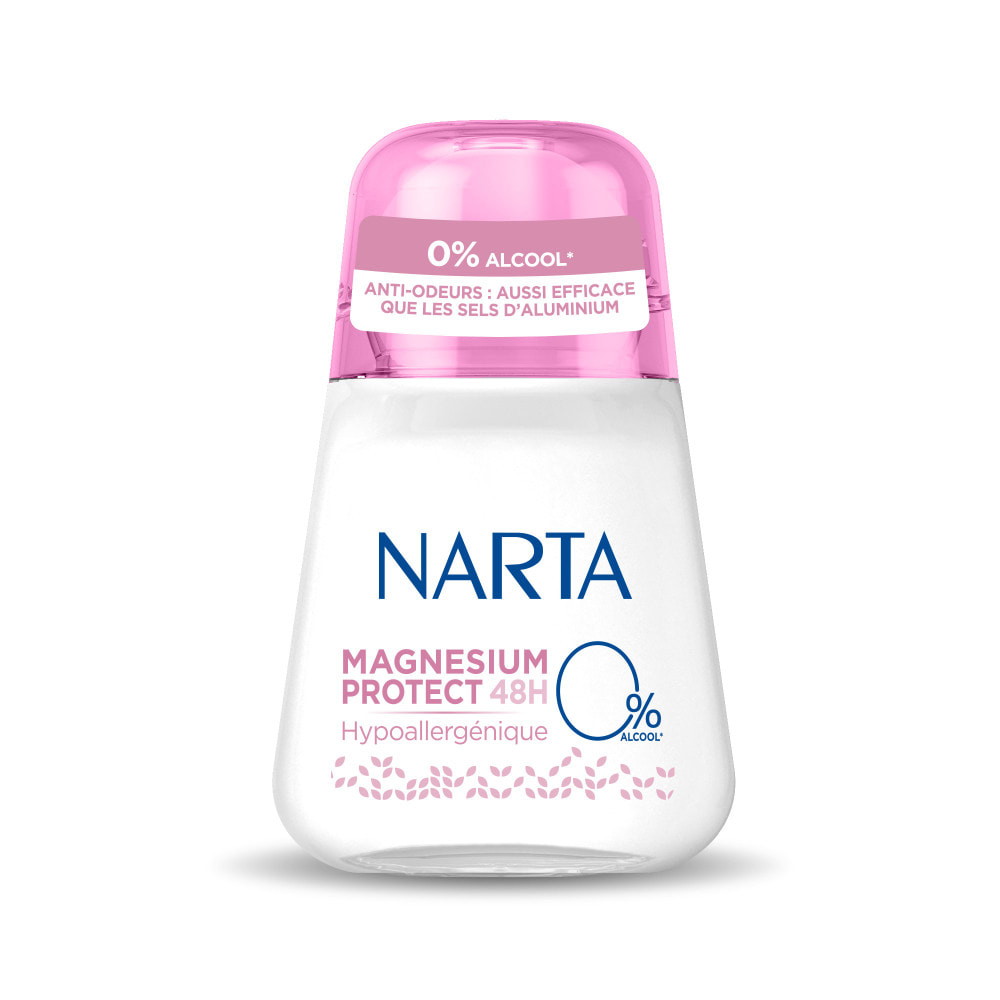 Lot de 12 - Narta Magnesium Protect Femme Déodorant Bille 48h Hypoalergénqiue Sans Alcool 50ml