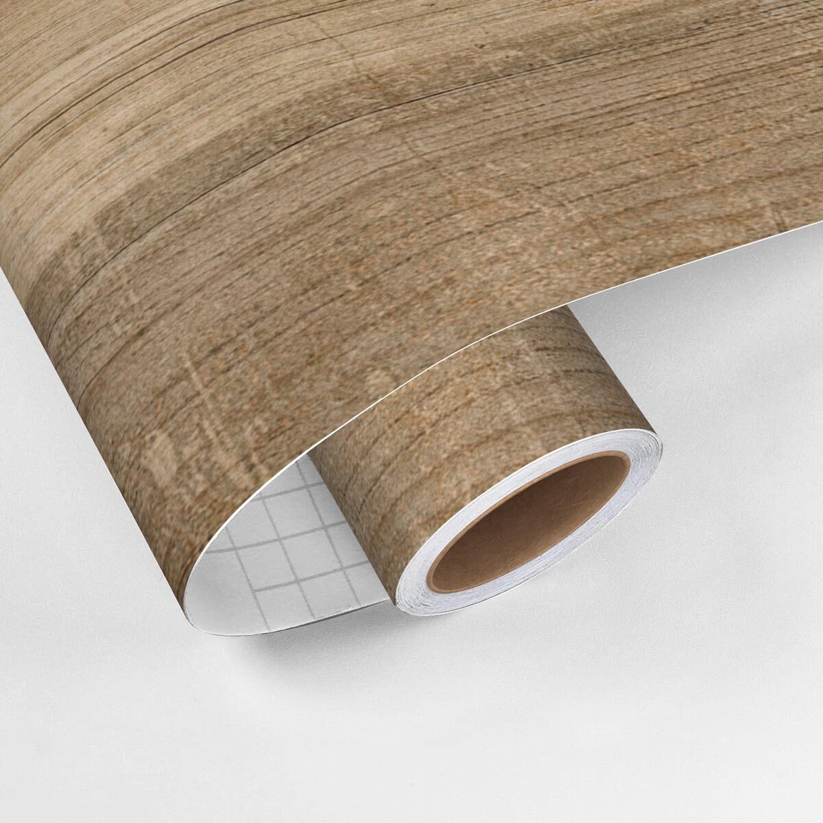 Rouleau revêtement adhésif vinyle au mètre - Sticker lavable Cuisine Meuble Armoire Porte - BOIS VINTAGE