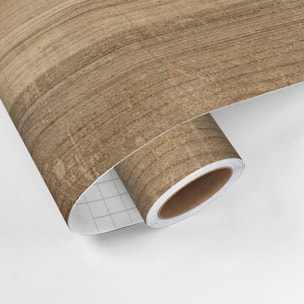 Rouleau revêtement adhésif vinyle au mètre - Sticker lavable Cuisine Meuble Armoire Porte - BOIS VINTAGE