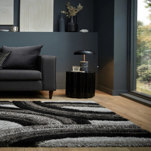 Tapis shaggy design sculpté VELVET