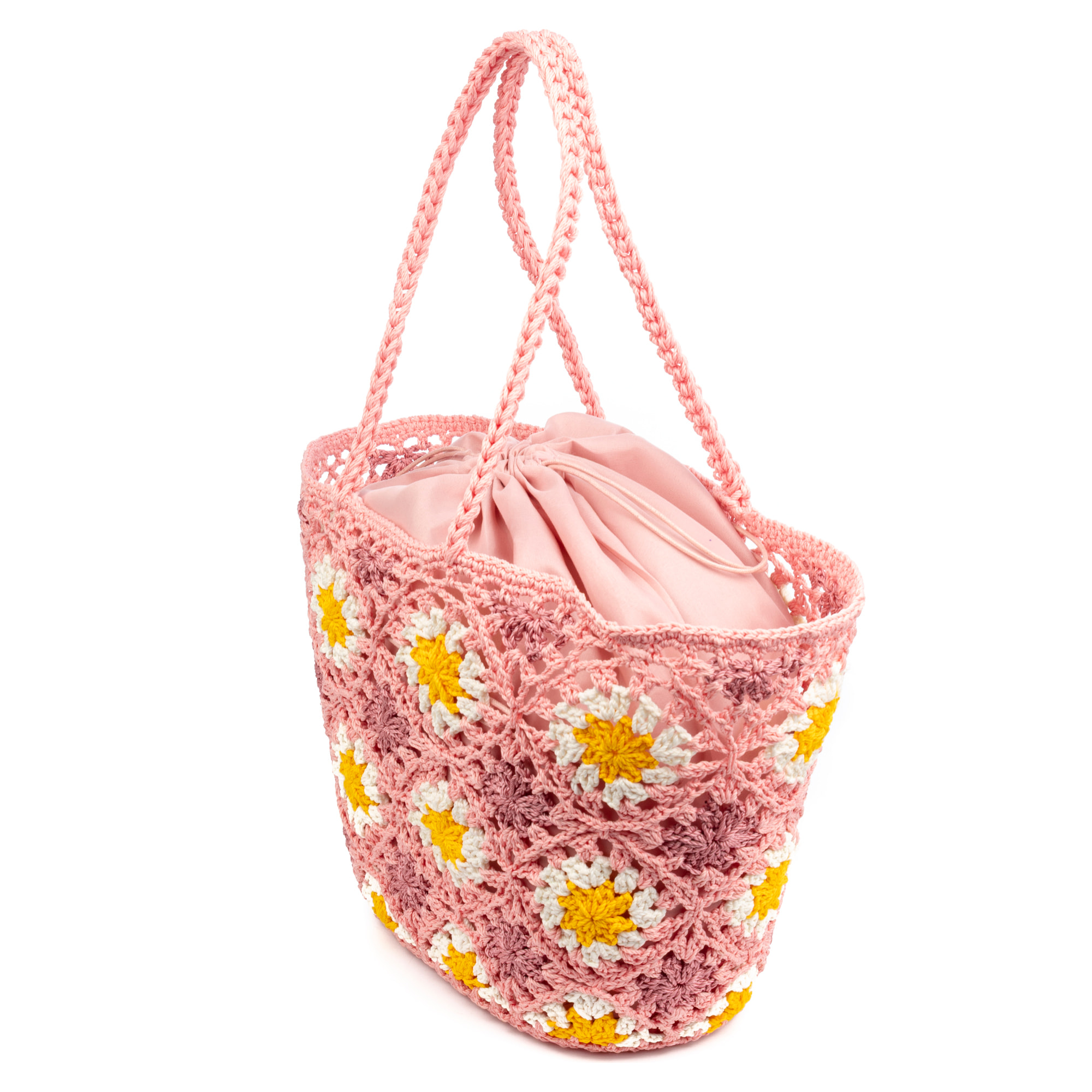 Basento Bolso de hombro Mujer. Fabricaco en algodón tejido artesanal a mano.