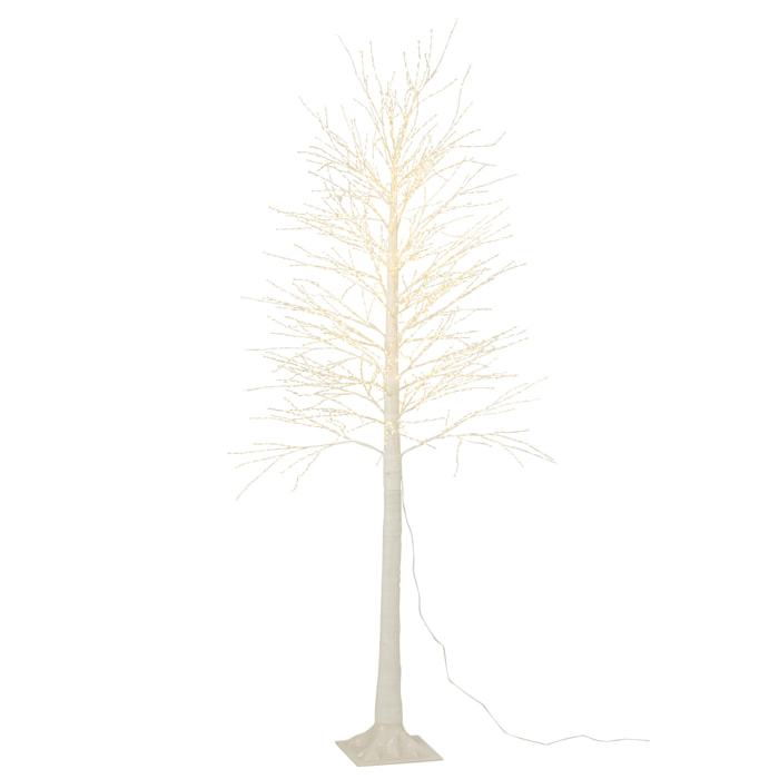 J-Line décoration Arbre 2000 Led - métal - blanc - large - LED