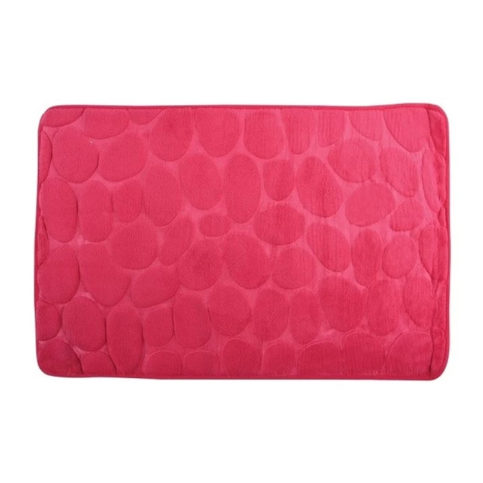 Tapis de bain Microfibre PEBBLE Rose Fuschia MSV