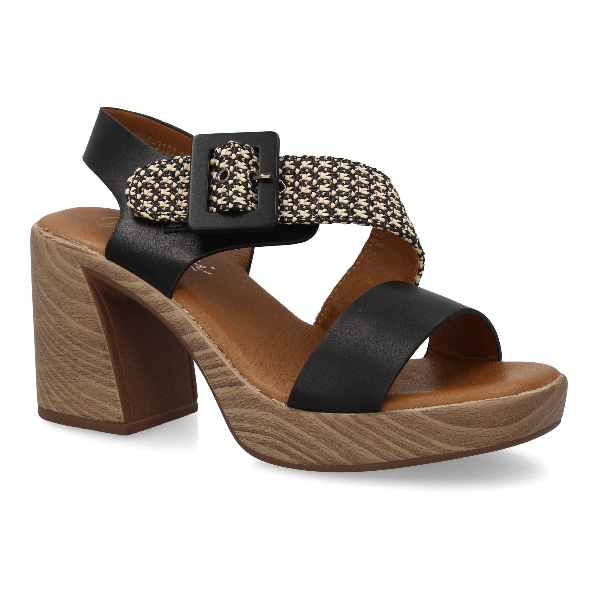 Sandalia tacón mujer elegante comoda