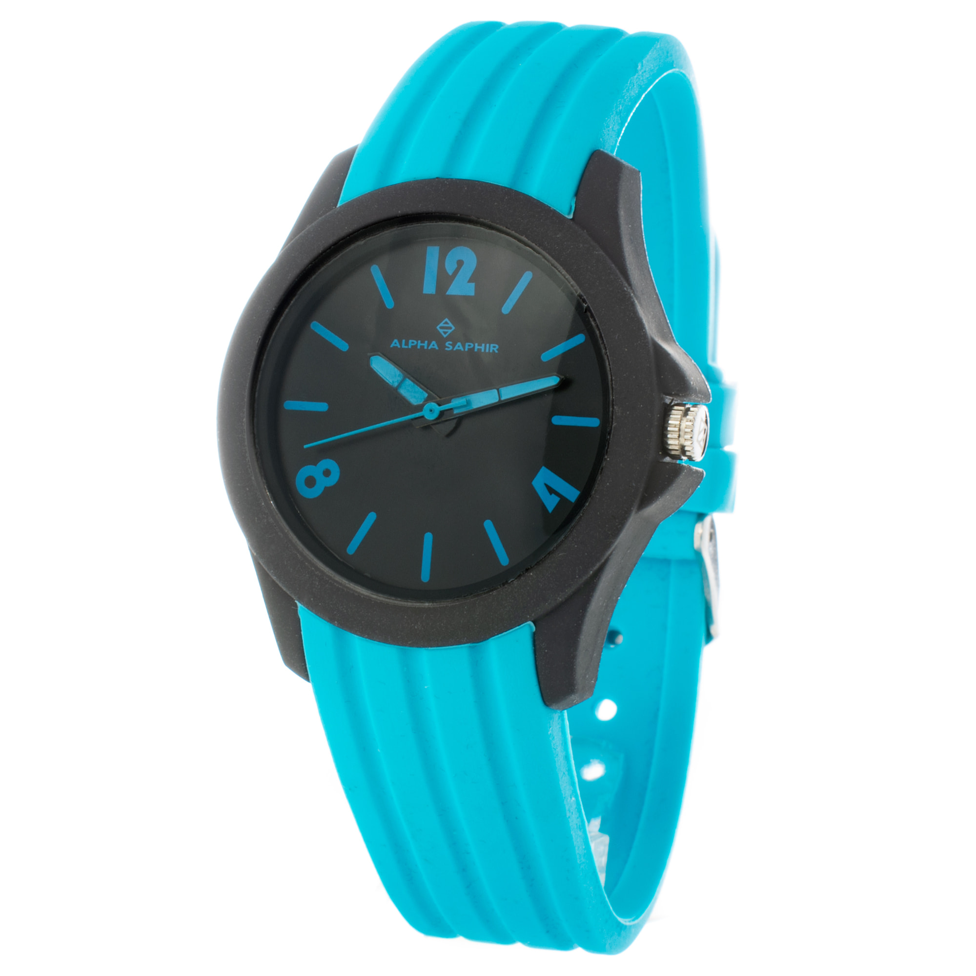 Reloj Alpha Saphir 380L Unisex Analogico Cuarzo con Correa de Silicona