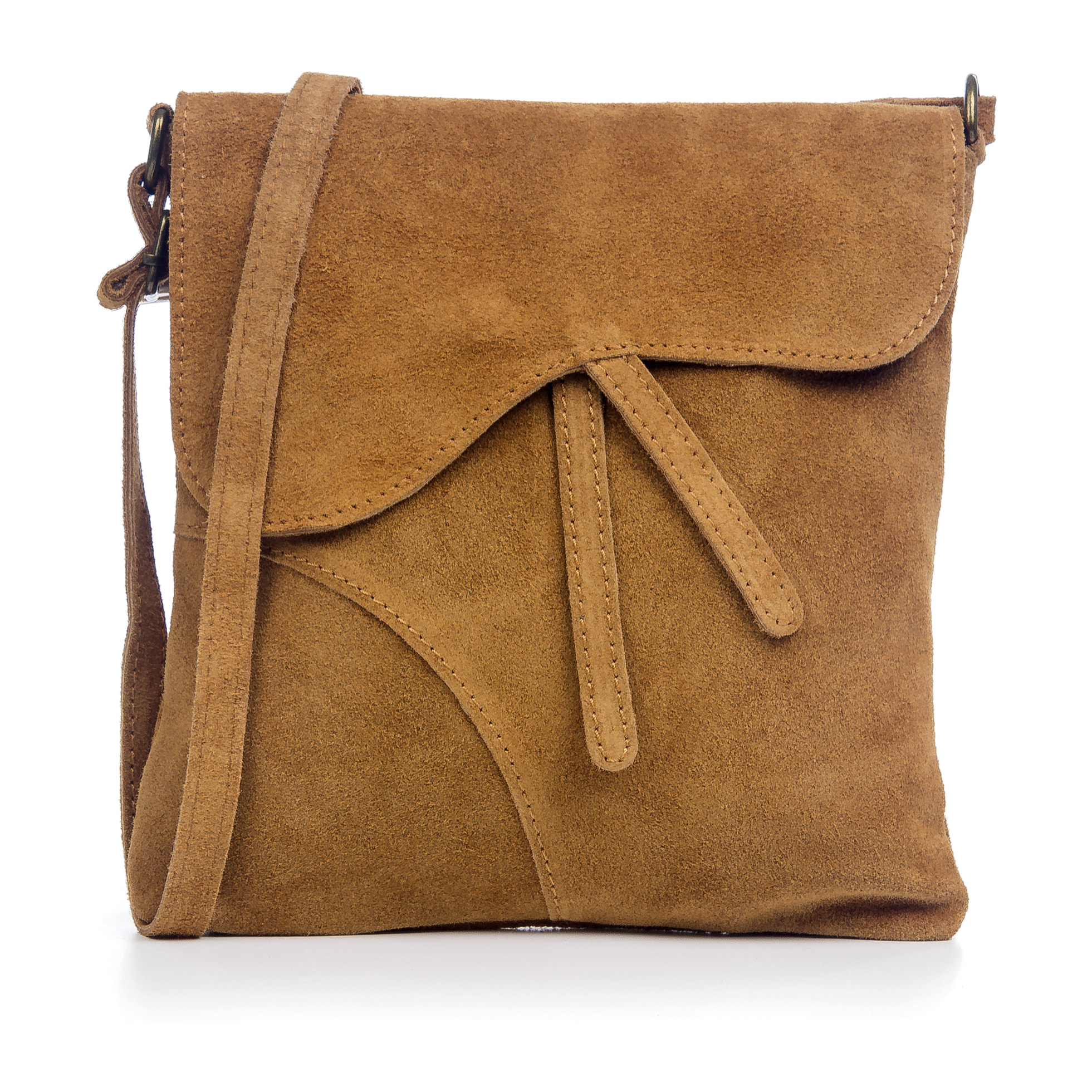 Ulfa Bolso bandolera Mujer.Piel auténtica Gamuza