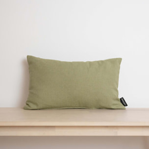 Housse de coussin jacquard 30x50 cm Chevron Vert
