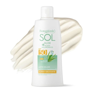 SOL Aloe Acido Ialuronico - Latte solare - protezione alta SPF50