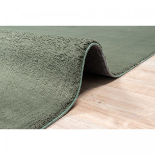 Tapis salon MITA, soft et soyeux, tapis uni à l'aspect Shaggy