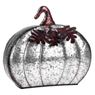 Zucca Halloween Metallo - Pezzi 1 - 32X31X10cm - Colore: Multicolore - Bianchi Dino