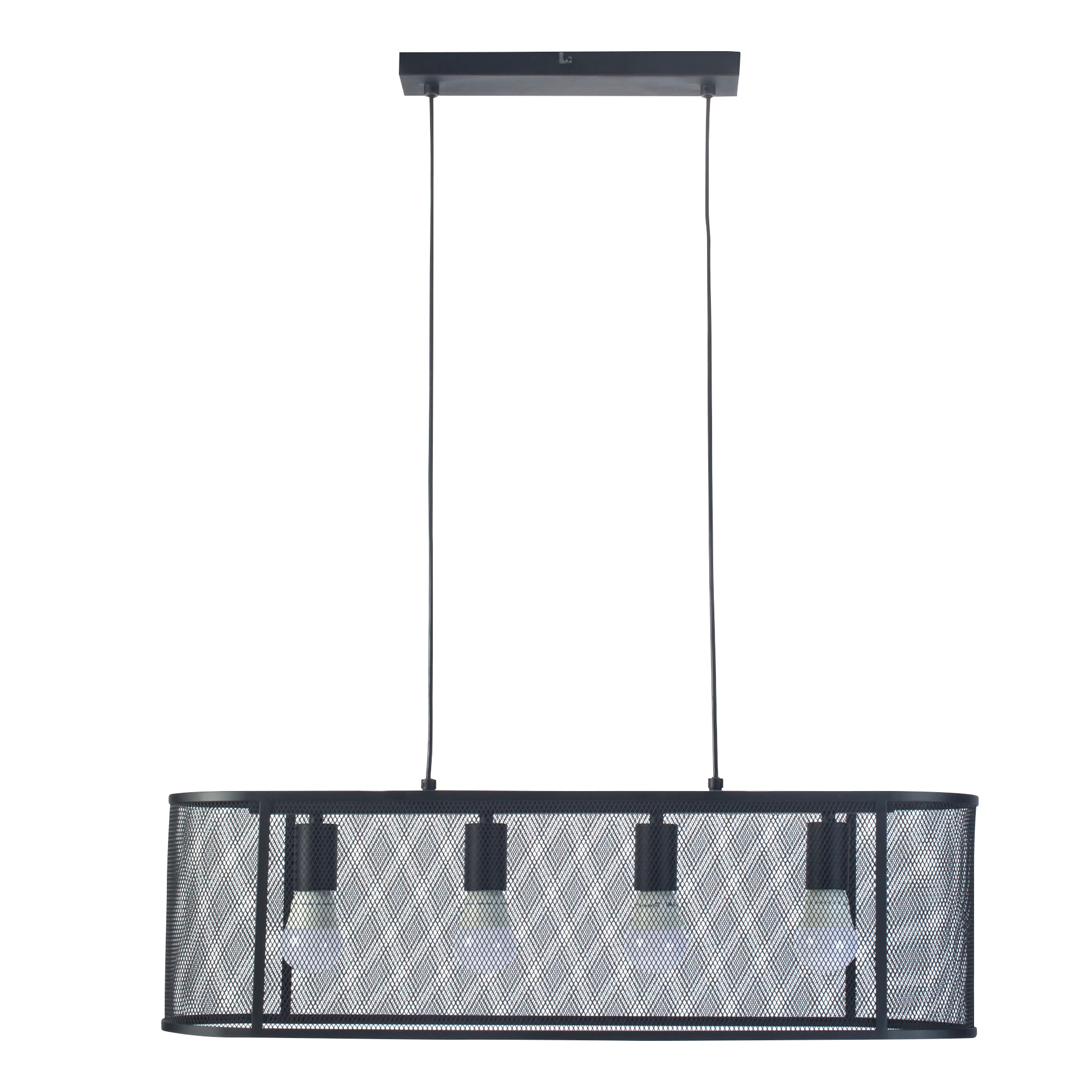 Forlight Colgante Interior LED Numan E27 15W Negro para Comedor, Sala de Estar