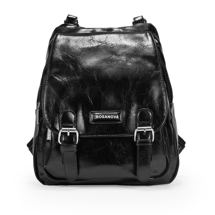 Mochila negra vintage