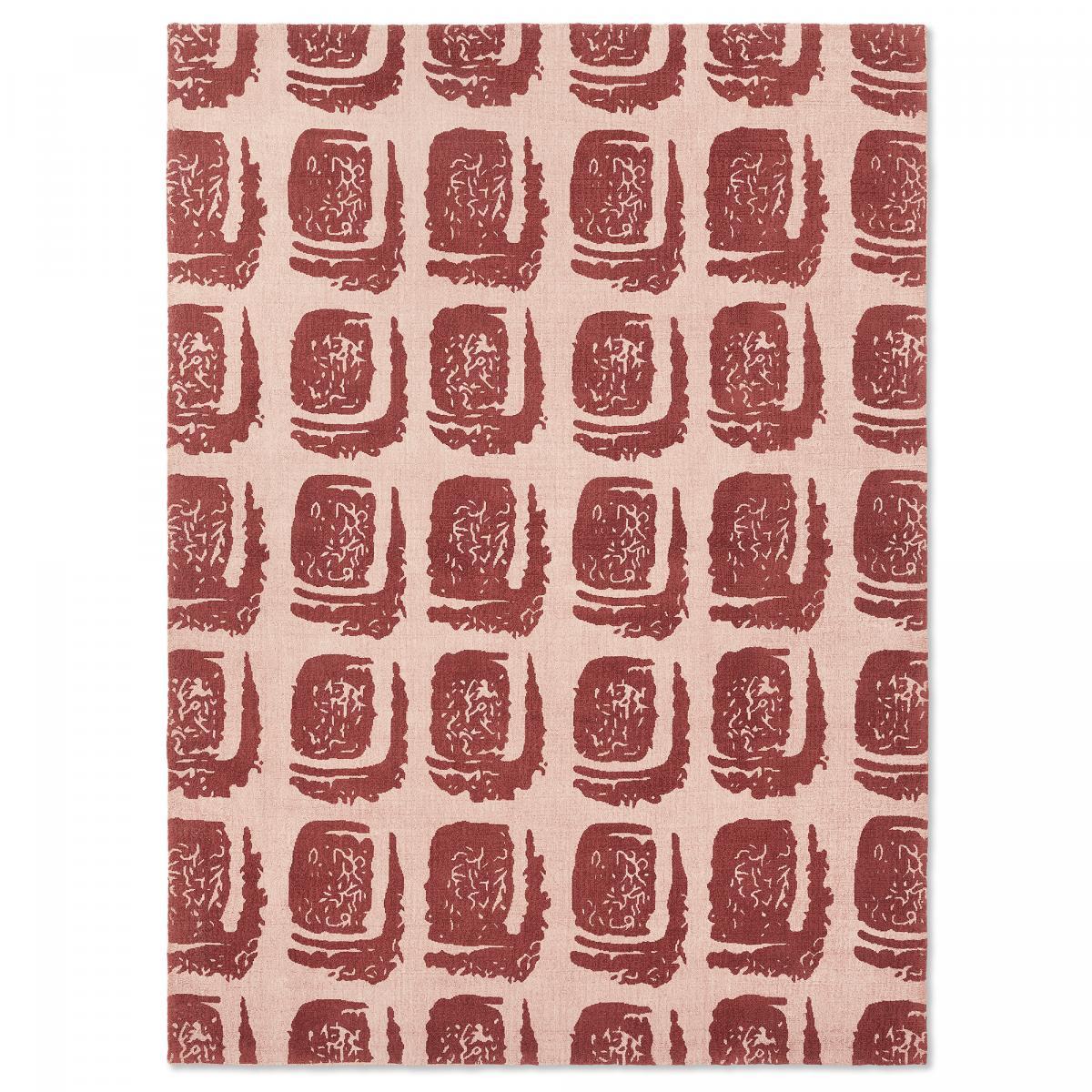 Tapis salon et chambre fait à la main en coton motif abstrait