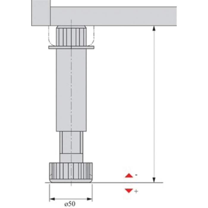 Pied de réglage HETTICH Euro - 71840
