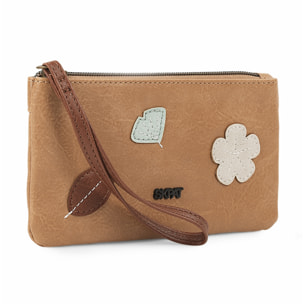 Cartera De Mano Skpat Leaves Beige