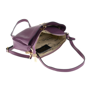 Borsa a spalla da donna Made in Italy - Modello Valoria - 100% pelle - 32.0 x 22.0 x 13.0 cm