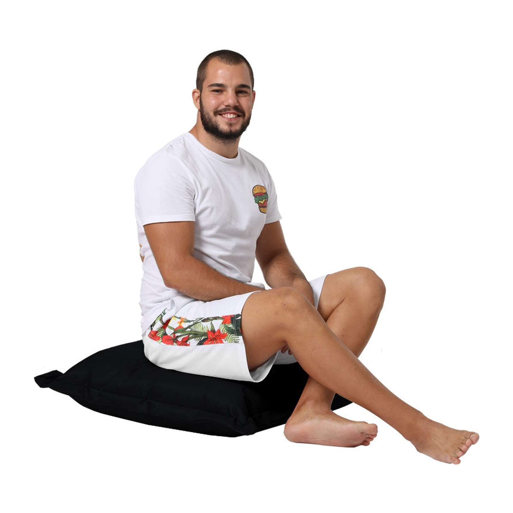 Cojín pouf 70x70 - negro