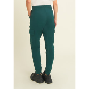 Pantaloni sportivi in felpa con tasconi laterali