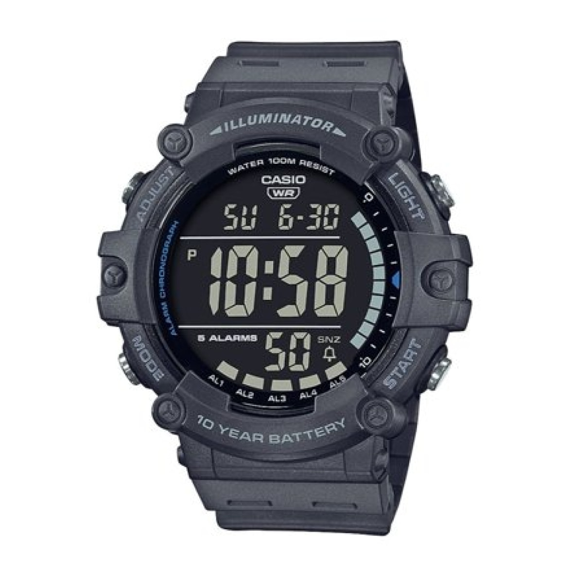 Reloj Casio AE-1500WH-8BV Hombre Digital Cuarzo con Correa de Plastico