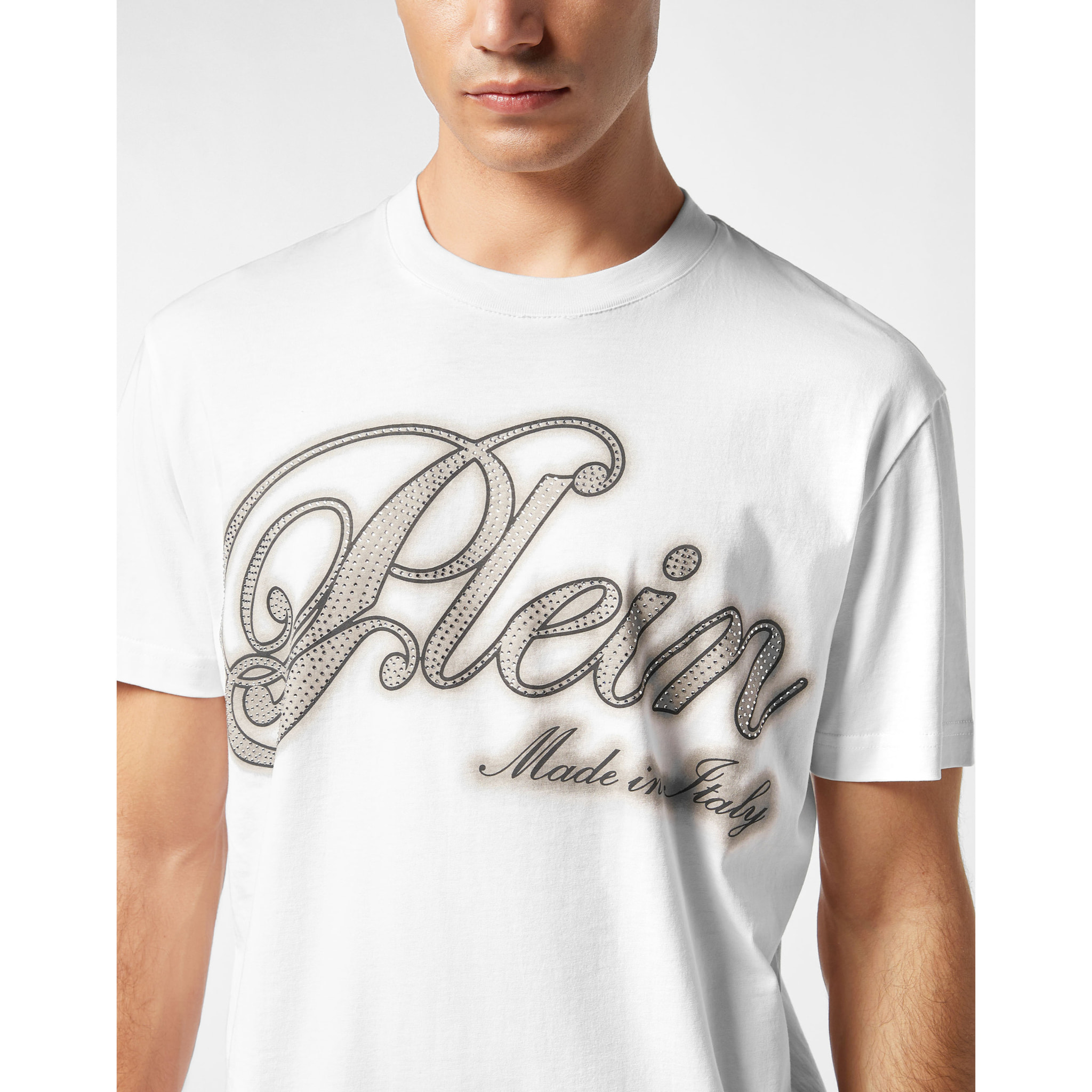 PHILIPP PLEIN T-Shirt Round Neck Ss SIGNATURE