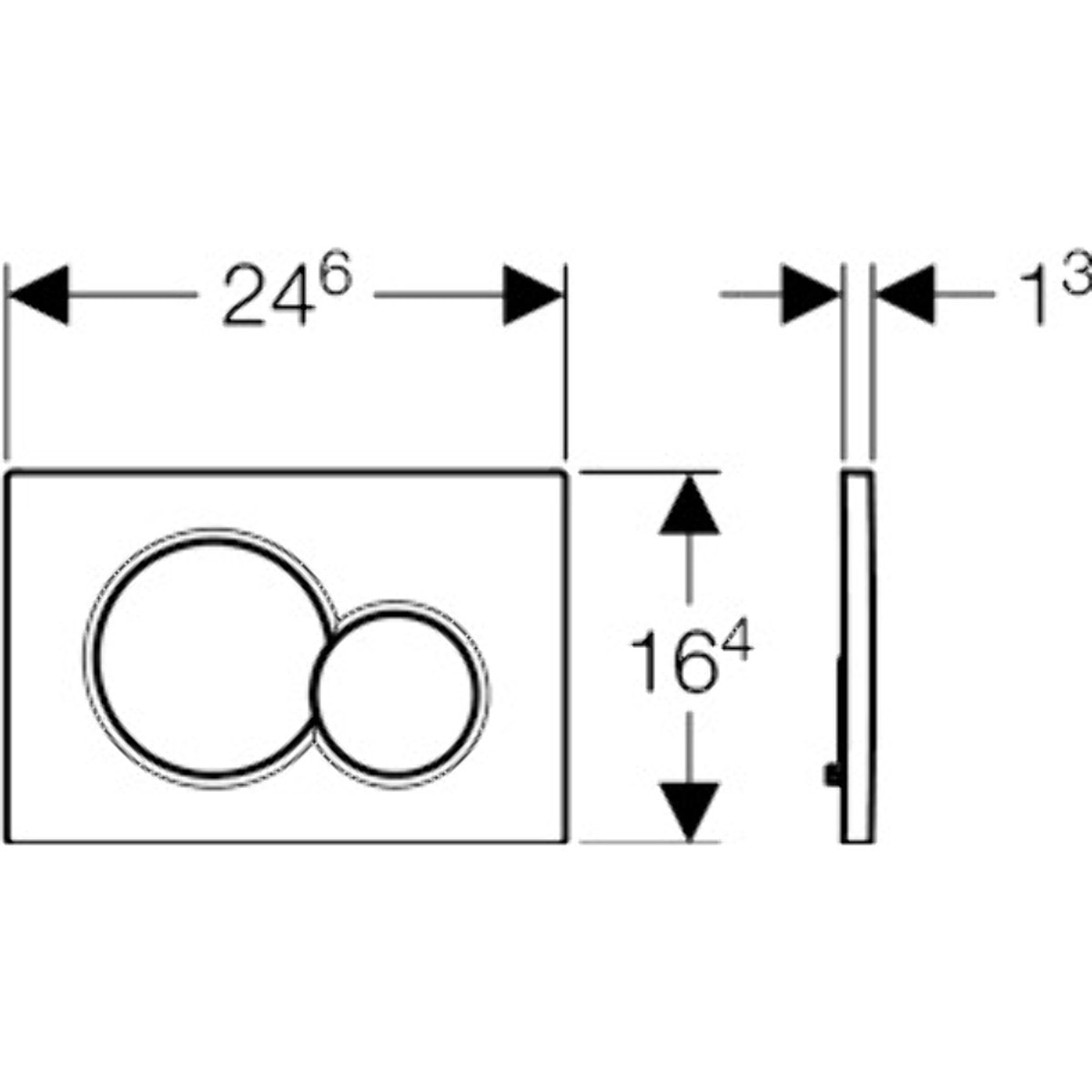 Pack Geberit  DuoFix 320 + Plaque de Commande Sigma 01 Blanche (SETUP320-PRO1)