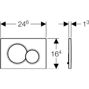 Pack Geberit  DuoFix 320 + Plaque de Commande Sigma 01 Blanche (SETUP320-PRO1)