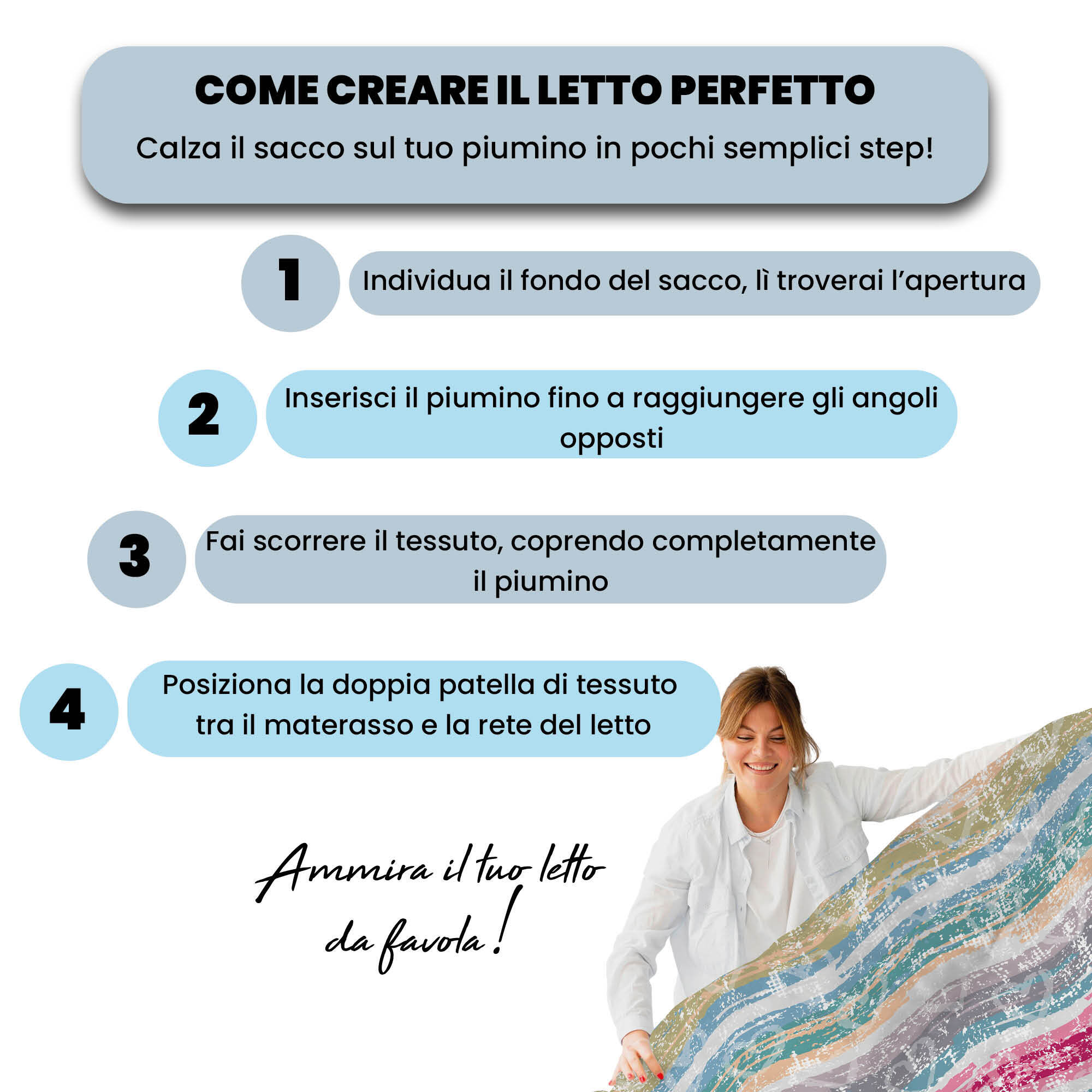COPRIPIUMINO FASHION, 100% Microfibra, No Stiro - LOVE LINES