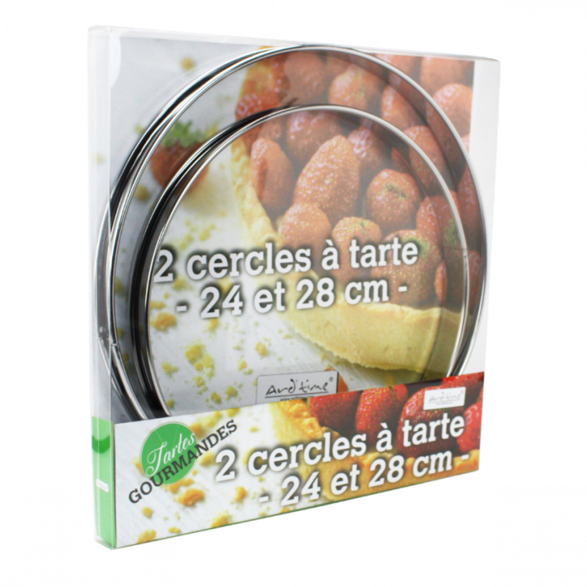 Lot de cercles à tarte