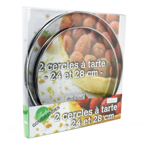 Lot de cercles à tarte