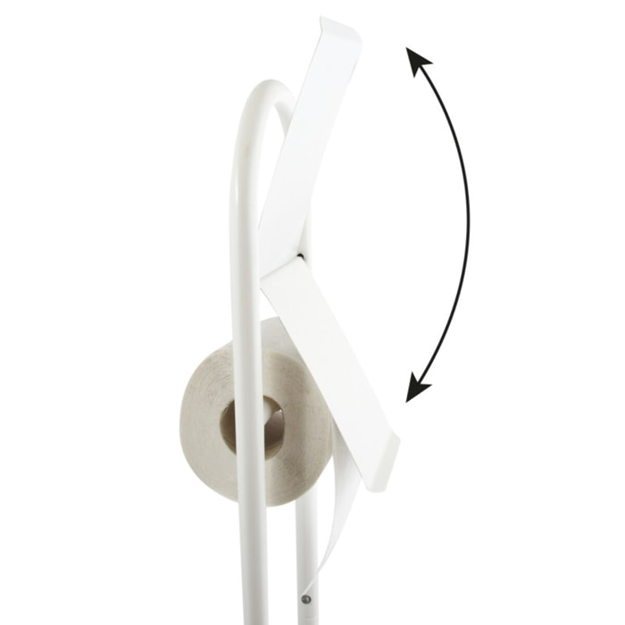 Combiné Wc en Acier Blanc 29x16x70cm MSV