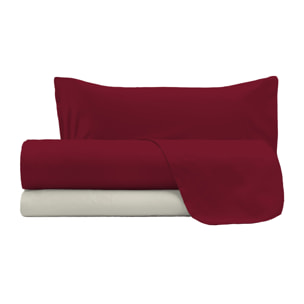 COMPLETO LETTO NATURAL COLOR, 100% COTONE - SINGOLO