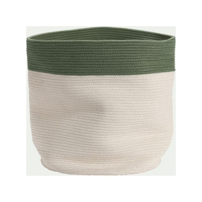 Panier de rangement 40x40 cm bicolore - LOUNI 623