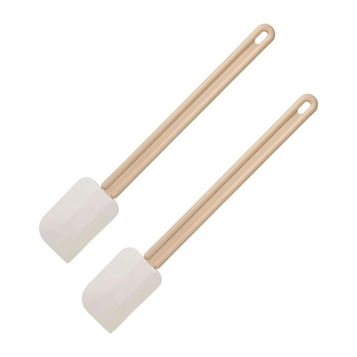 Ensemble de 2 Maryses de pâtisserie et de cuisine manche en résine 42 cm Fackelmann
