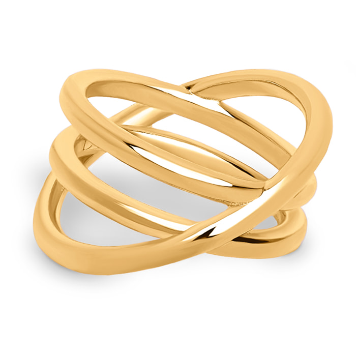 Anillo Trinity Baño Oro