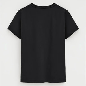 Pack mujer de dos camisetas negra y blanca de manga corta y cuello redondo con bordado Rigby Go